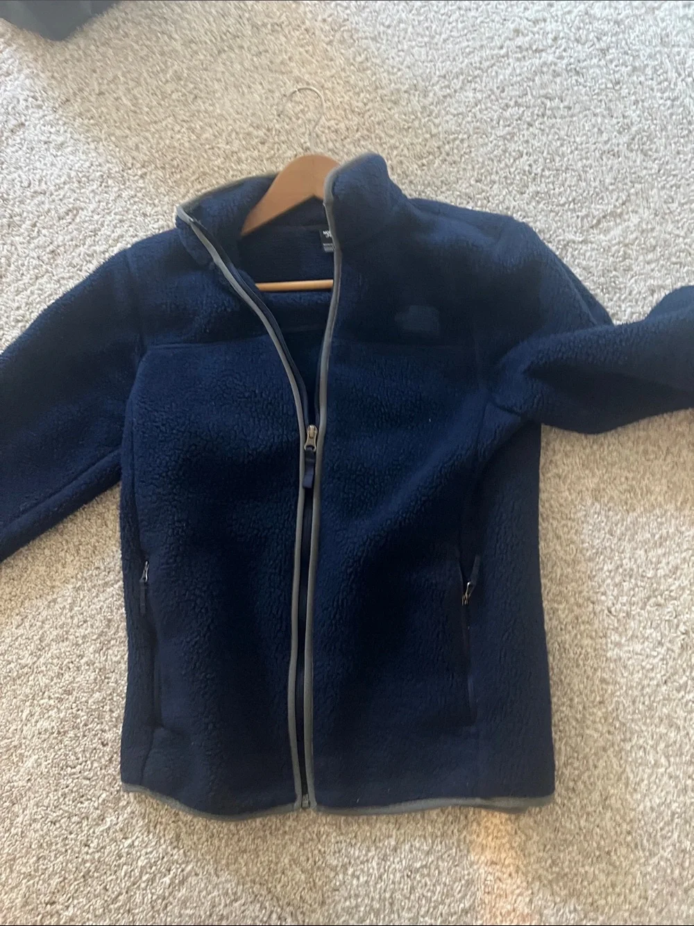 The North Face Kids Navy Sherpa Fleece Jacket